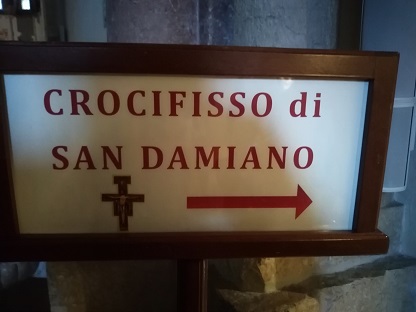 Assisi - svatá Klára - kaple Ukřižování